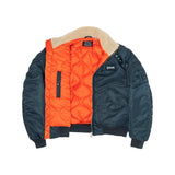 Bomber with Bombardier Collar Navy