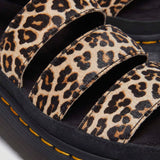 Clarissa II Quad Leopard Leather Sandals