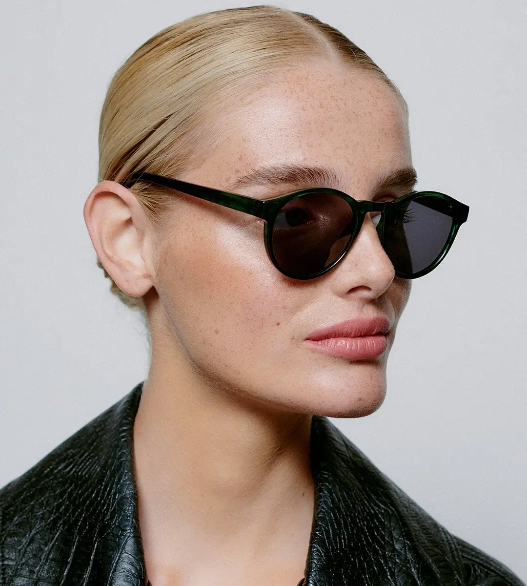 A. KJAERBEDE MARVIN GREEN MARBLE TRANSPARENT