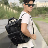 Smooth Leather Laptop Backpack