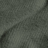 Oversized Merino Wool Crew Olive Green