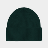 Merino Wool Beanie Emerald Green