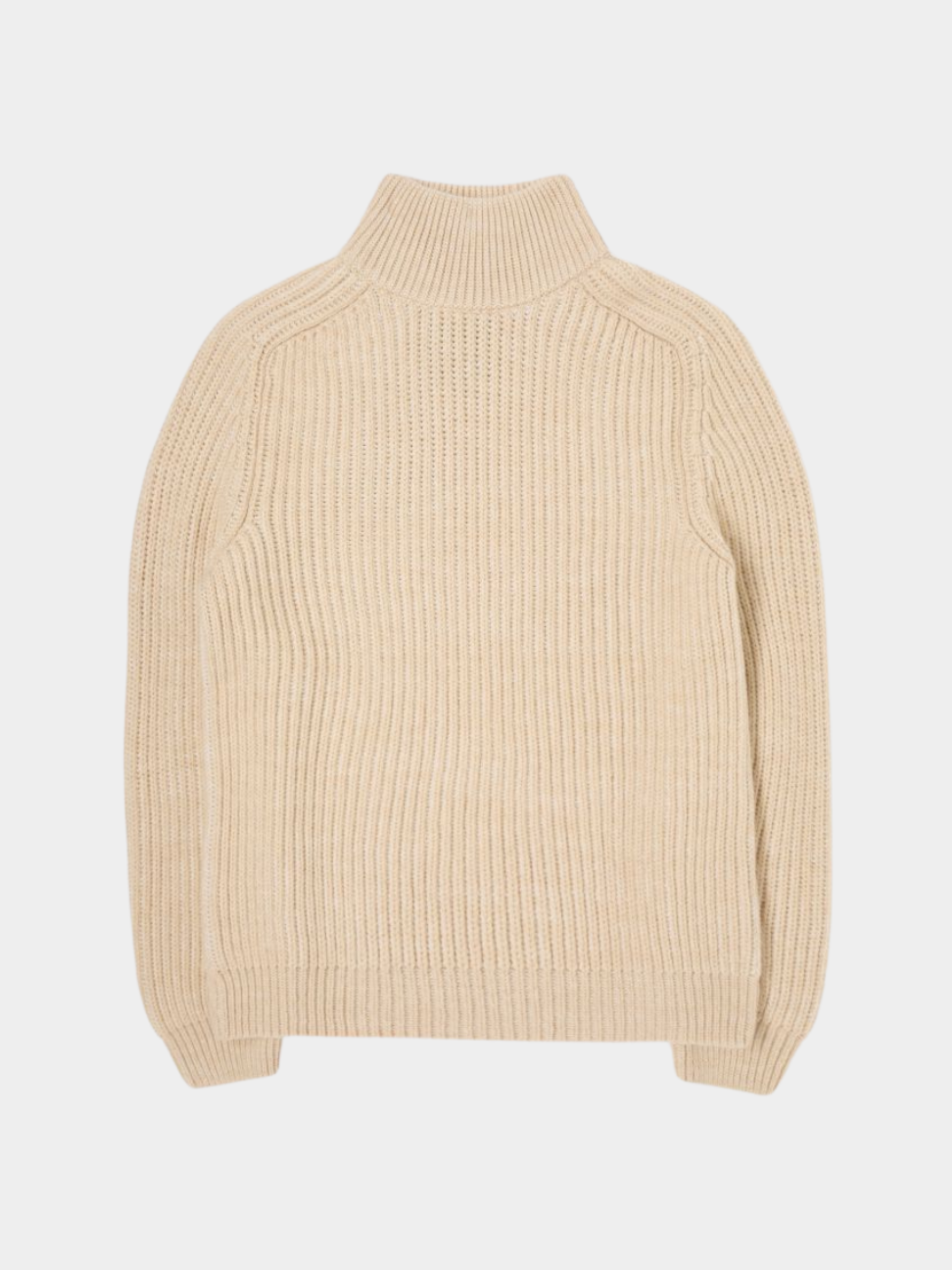 Roni High Collar Sweater Beige