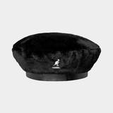 Faux Fur Beret Black