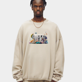 Sweatshirt Washed Beige