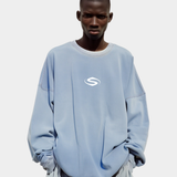 Oval S Sweatshirt Washed Blue