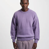 Oversized Merino Wool Crew Lava Grey