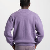 Oversized Merino Wool Crew Lava Grey