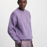 Oversized Merino Wool Crew Lava Grey