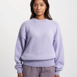 Oversized Merino Wool Crew Olive Green