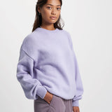 Oversized Merino Wool Crew Olive Green