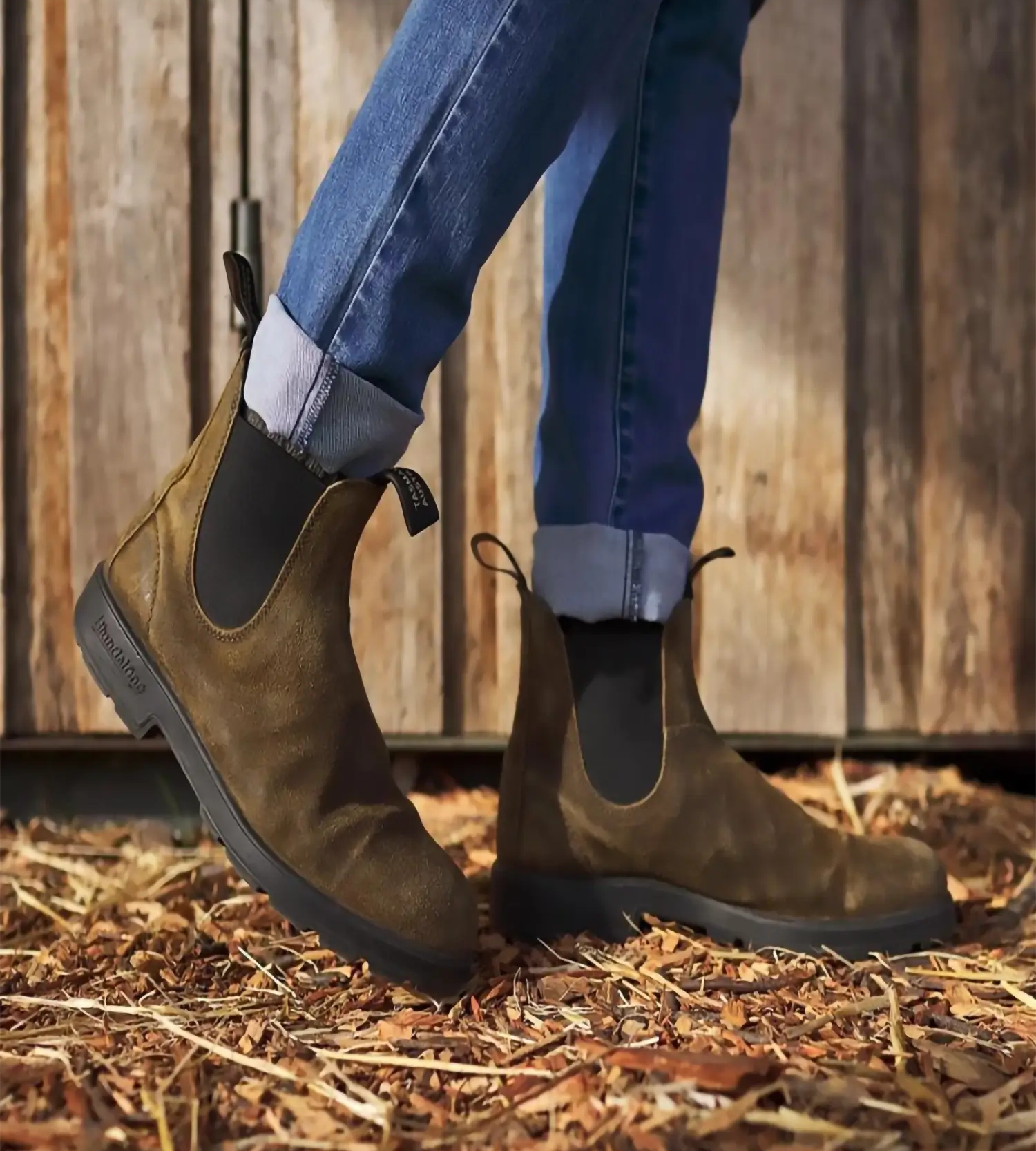 Auliniai batai Blundstone 1615 SUEDE BOOTS - DARK OLIVE