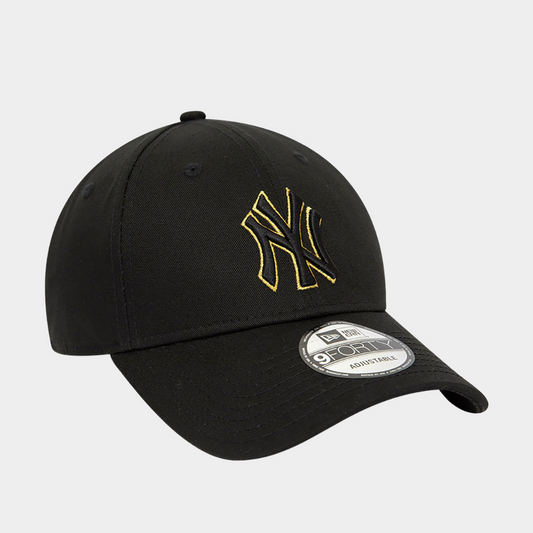 Kepurė New York Yankees Metallic Outline Black 9FORTY Adjustable Cap