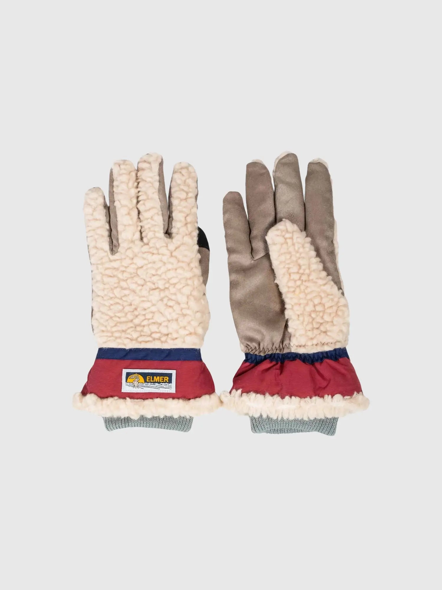 Pirštinės EM353 Teddy 5Finger Beige/Wine