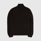 EDWIN RONI HIGH COLLAR SWEATER DARK BROWN