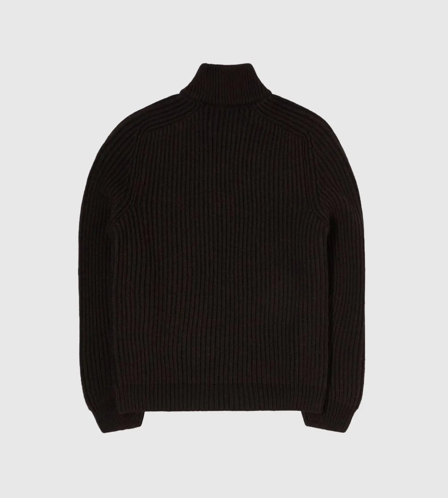 EDWIN RONI HIGH COLLAR SWEATER DARK BROWN