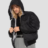 Hooded Bomber Black