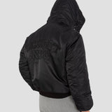 Hooded Bomber Black