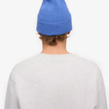 Merino Wool Beanie Pacific Blue