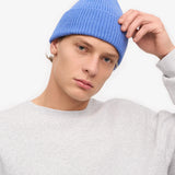 Merino Wool Beanie Pacific Blue