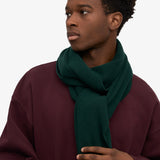 Merino Wool Scarf Emerald Green