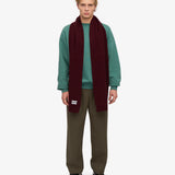 Merino Wool Scarf Oxblood Red