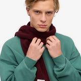 Merino Wool Scarf Oxblood Red