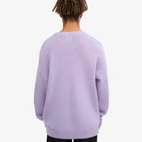 Oversized Merino Wool Crew Soft Lavender