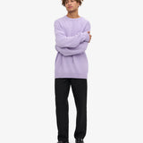 Oversized Merino Wool Crew Soft Lavender