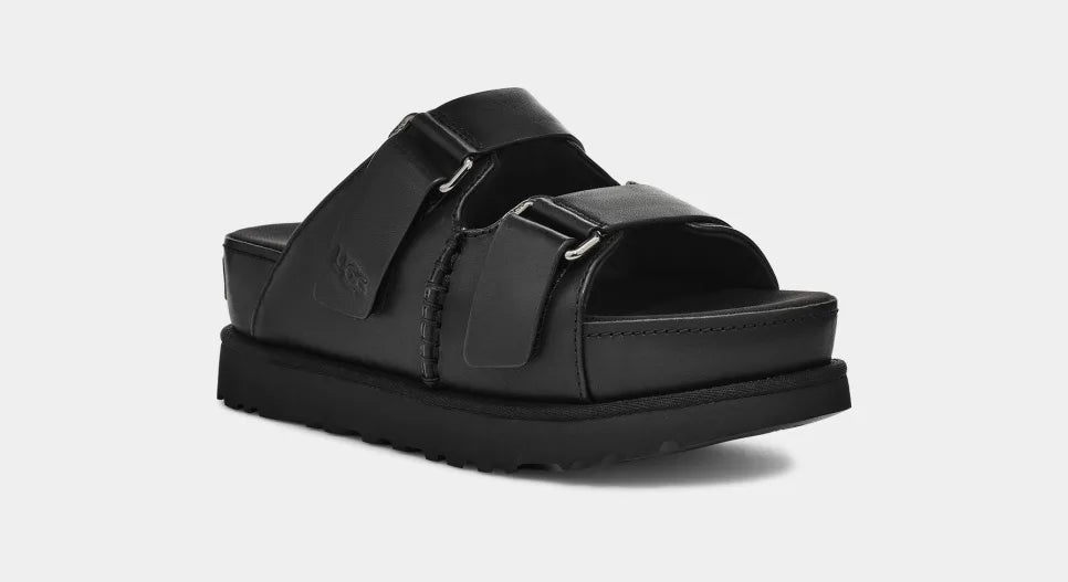 UGG GOLDENSTAR HI SLIDE BLACK