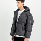 Cloud Puffer Bomber Winter Jacket Vintage Grey