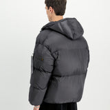 Cloud Puffer Bomber Winter Jacket Vintage Grey