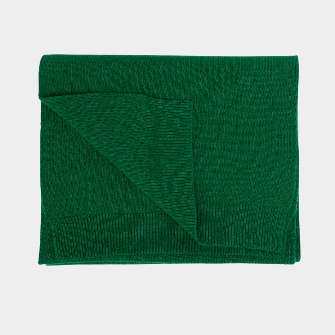 Merino Wool Scarf Kelly Green