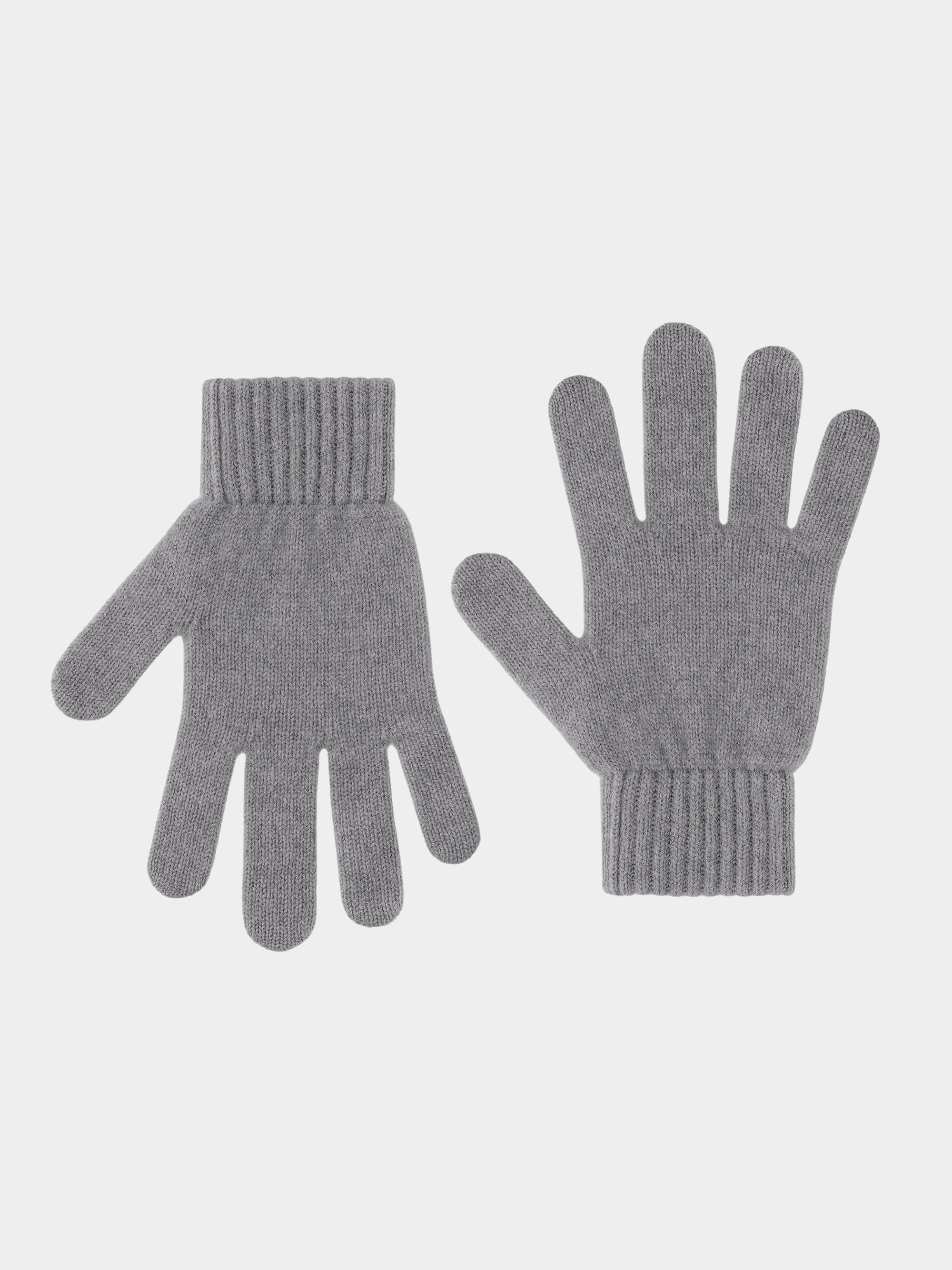 Merino Wool Gloves Heather Grey