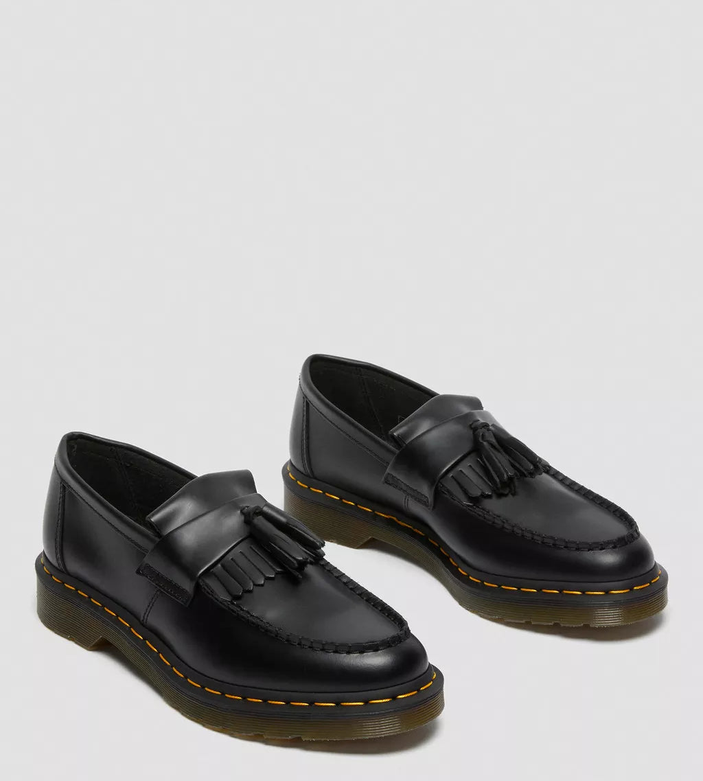 Adrian Yellow Stitch Smooth Leather Tassle Loafers 22209001