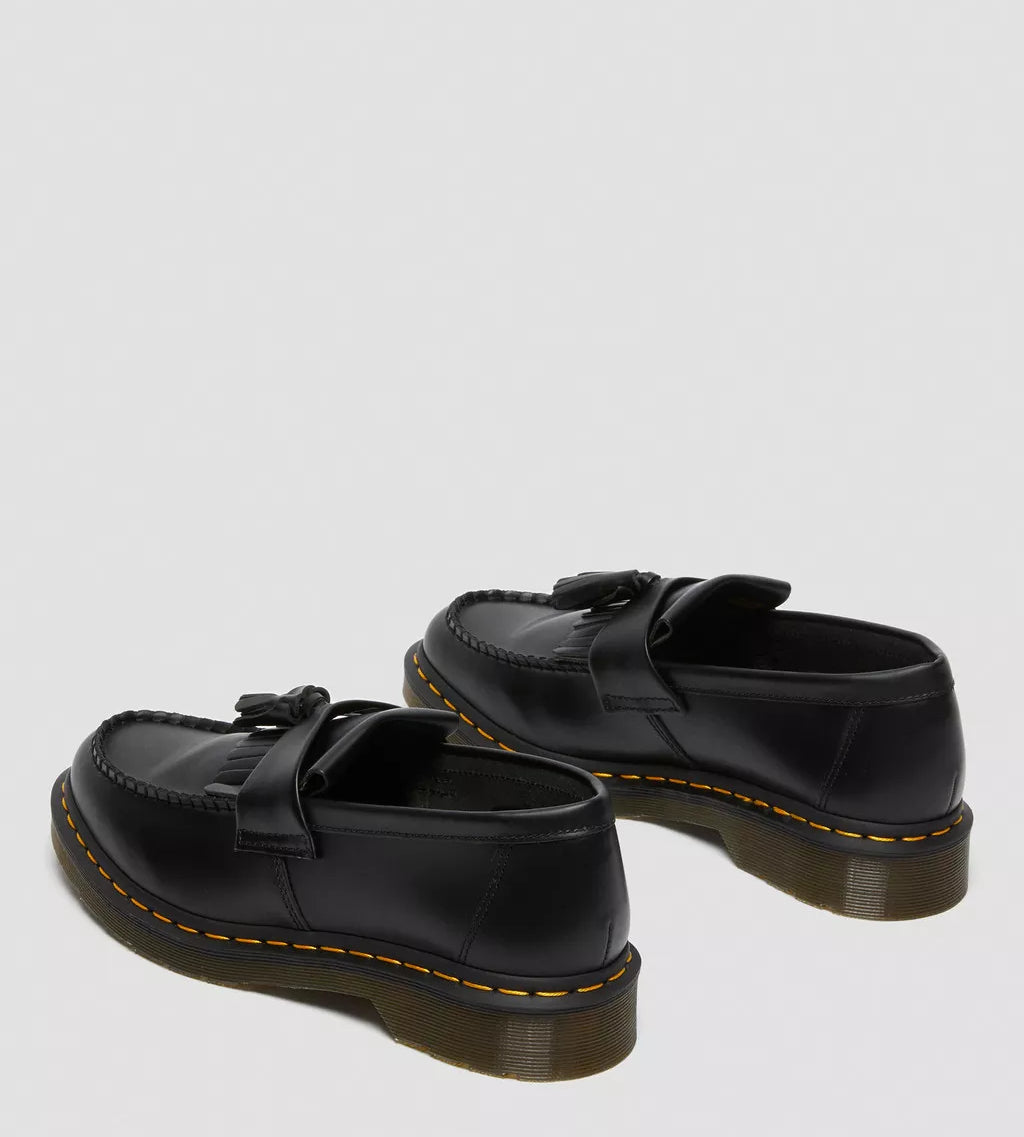 Adrian Yellow Stitch Smooth Leather Tassle Loafers 22209001