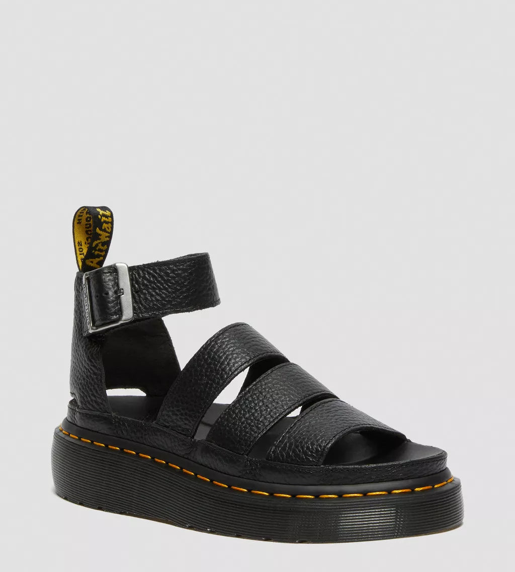 Clarissa II Quad Platform Sandals Black