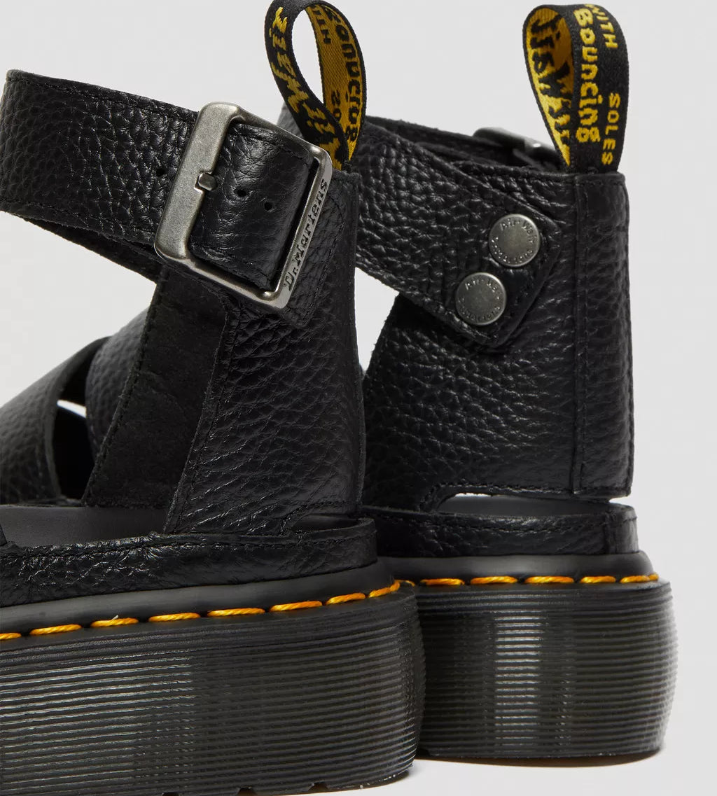 Clarissa II Quad Platform Sandals Black