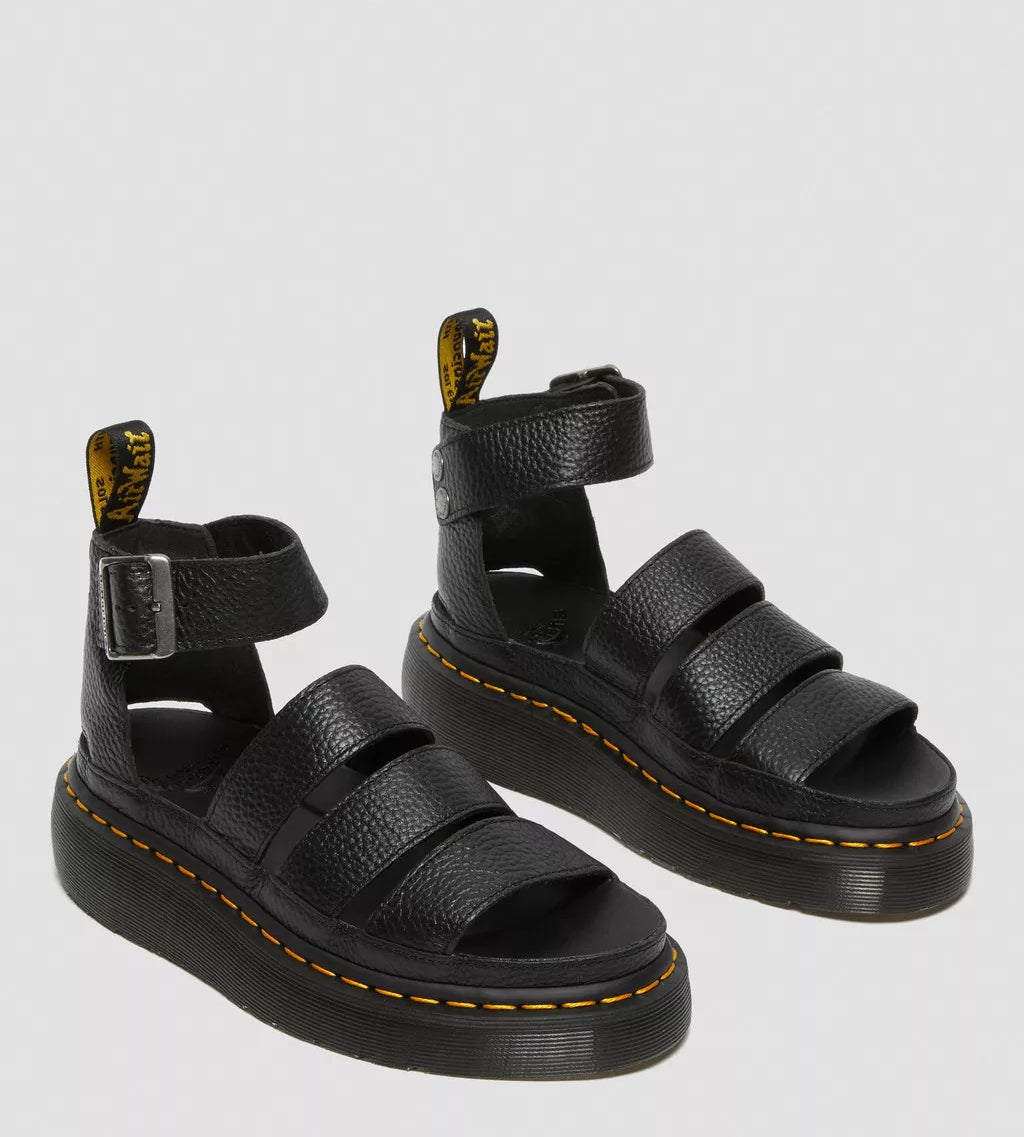 Clarissa II Quad Platform Sandals Black