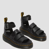 Clarissa II Quad Platform Sandals Black