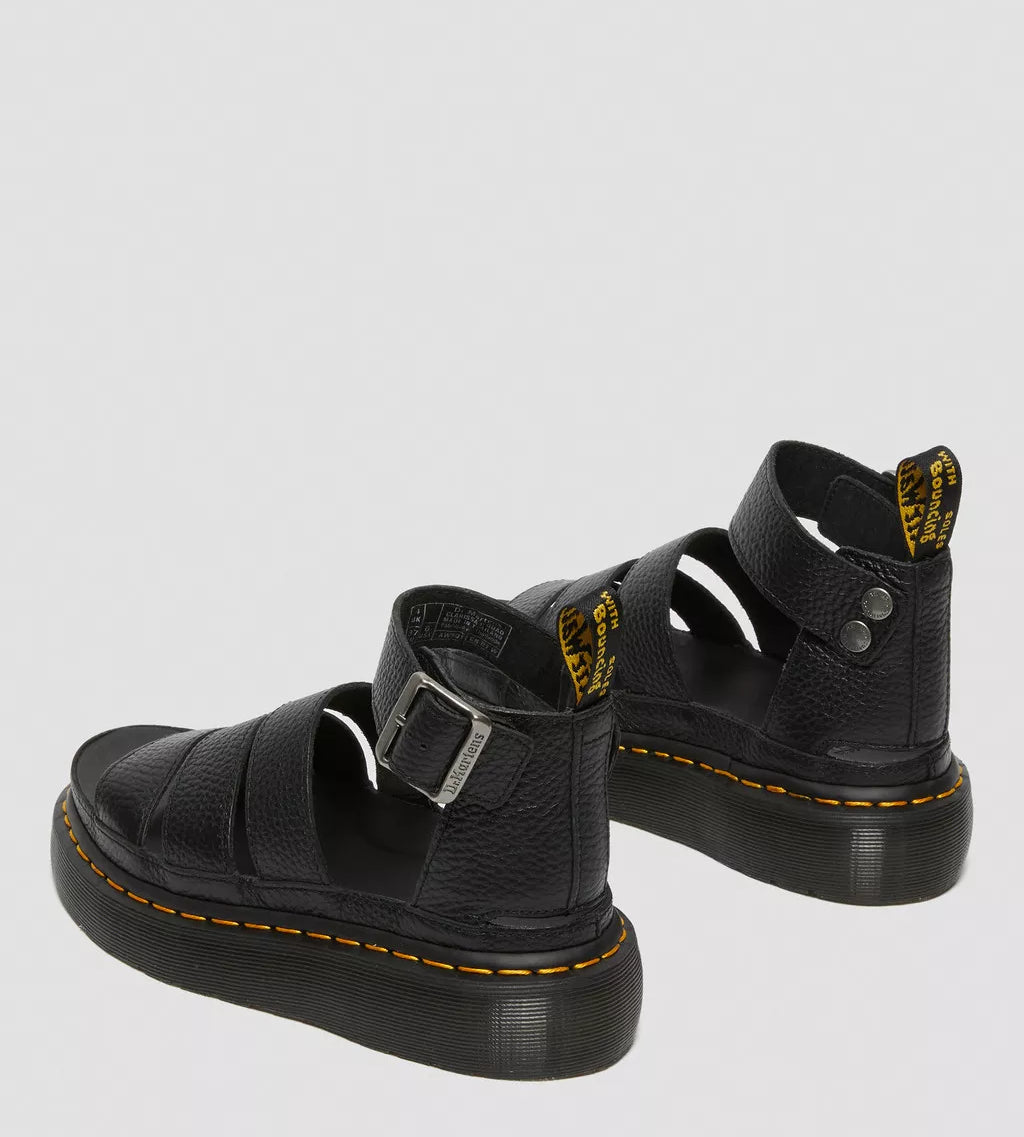 Clarissa II Quad Platform Sandals Black