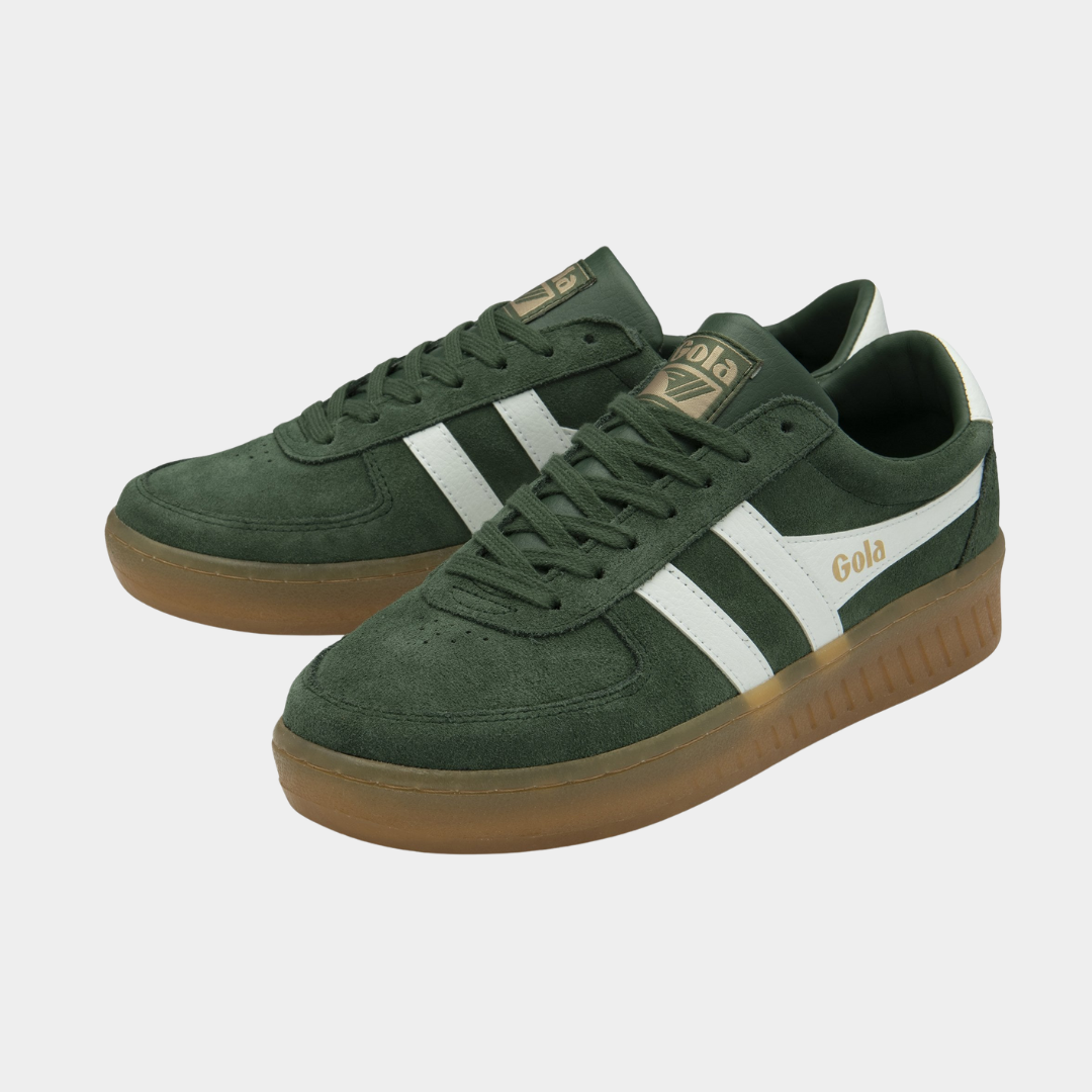 SPORTBAČIAI GOLA GRANDSLAM SUEDE EVERGREEN WHITE GUM