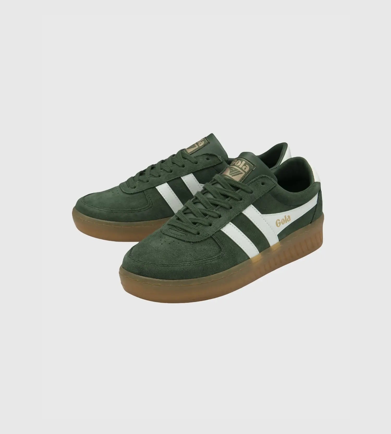 SPORTBAČIAI GOLA GRANDSLAM SUEDE EVERGREEN WHITE GUM