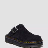 Zebzag Suede Platform Mules Black
