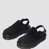 Zebzag Suede Platform Mules Black