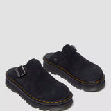 Zebzag Suede Platform Mules Black
