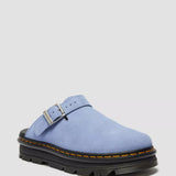 Zebzag Suede Platform Mules Cornflower Blue