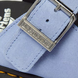 Zebzag Suede Platform Mules Cornflower Blue