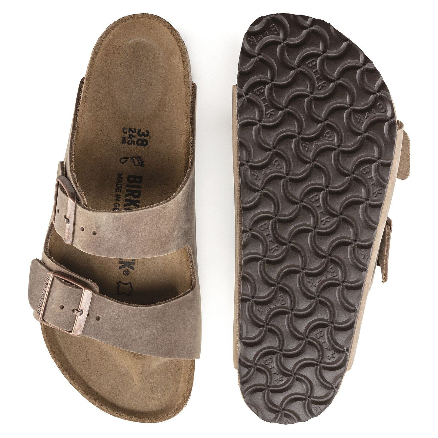 Birkenstock Arizona Oiled Leather Tobacco Brown