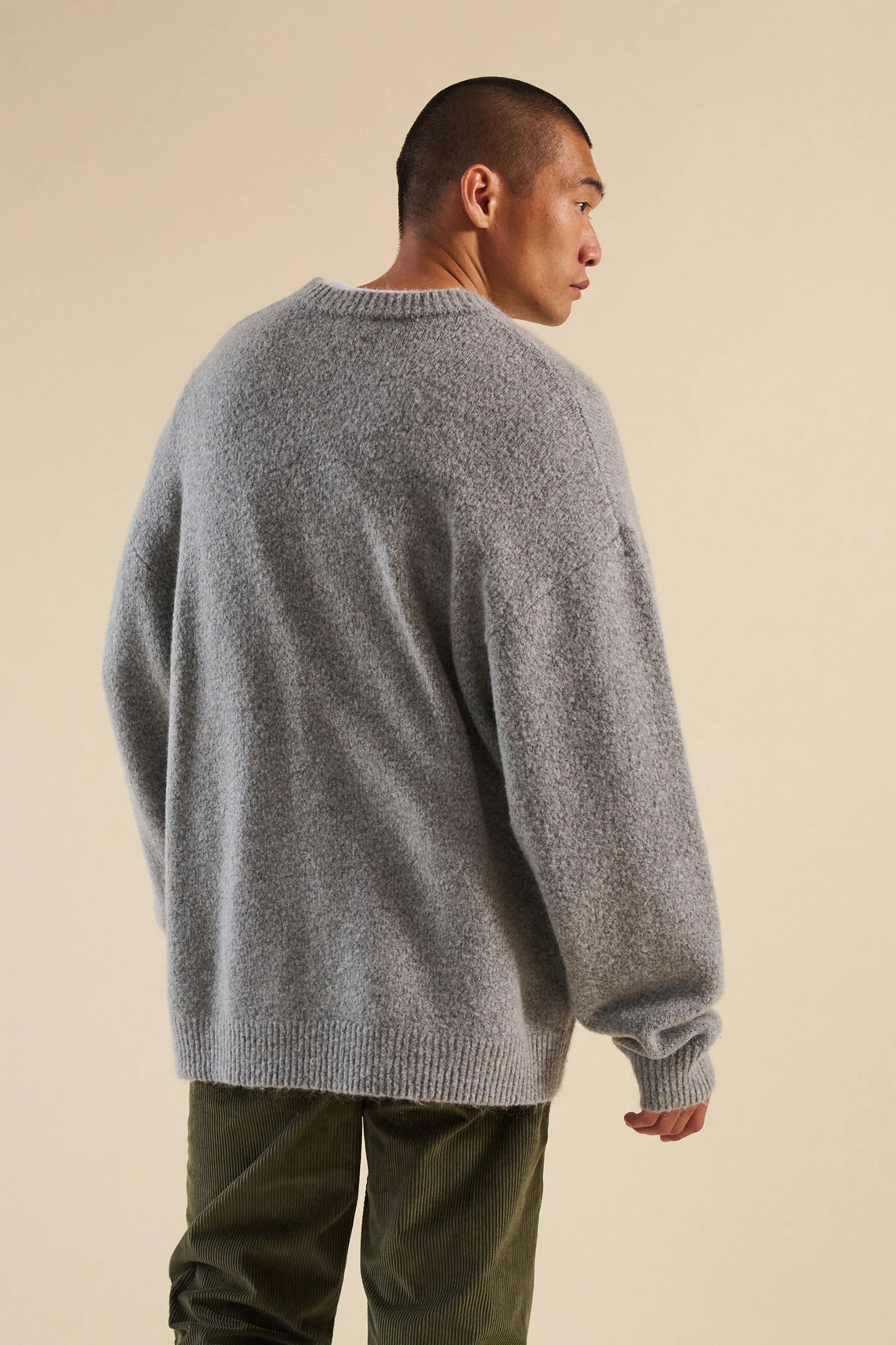 Megztinis BOUND BAXTER MOHAIR BLEND SWEATER - GREY UNISEX